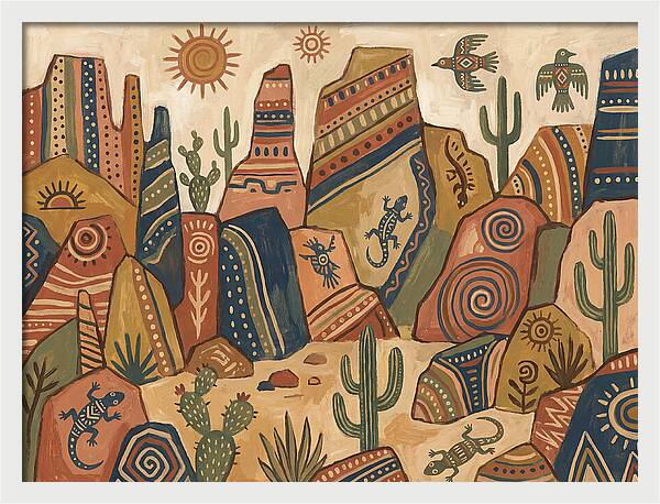 Rocky Desert Folk Art