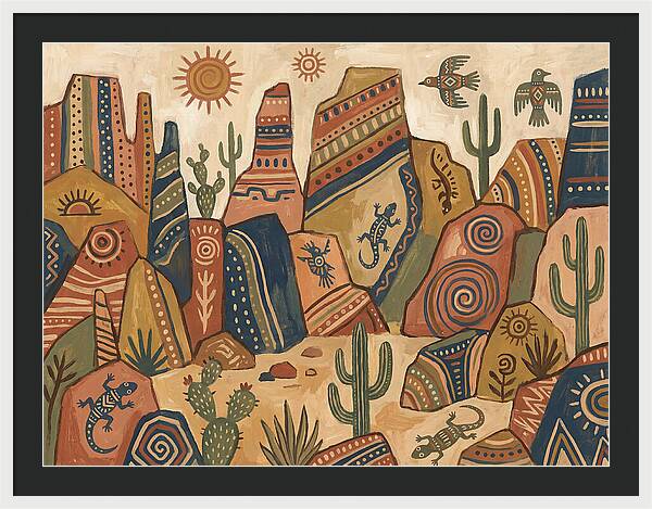 Rocky Desert Folk Art