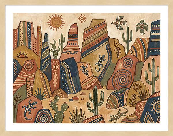 Rocky Desert Folk Art