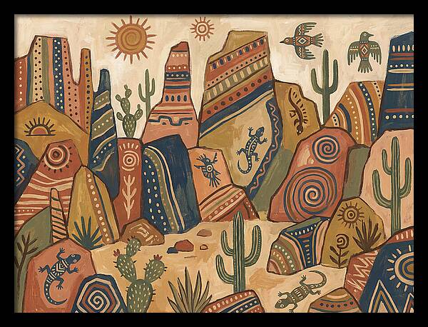 Rocky Desert Folk Art
