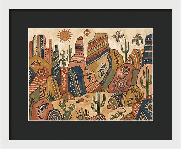 Rocky Desert Folk Art
