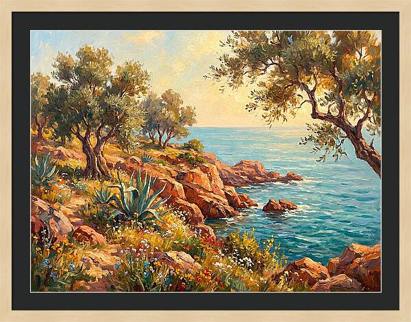 Rocky Mediterranean Shoreline