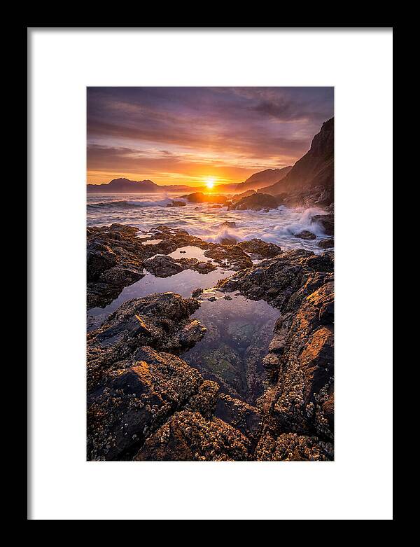 Rocky Shore Sunset Reflections
