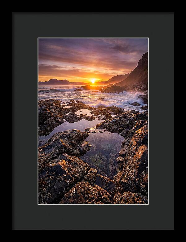 Rocky Shore Sunset Reflections