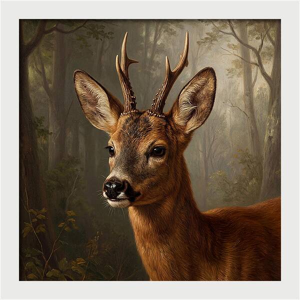 Roe Deer In A Forest
