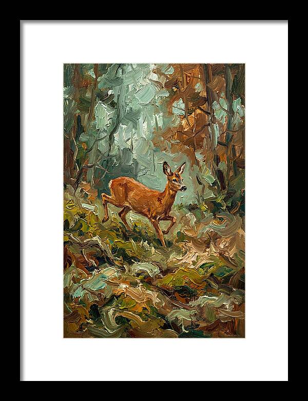 Roe Deer In The Forest