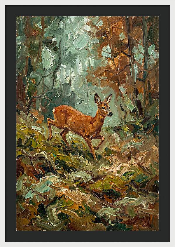 Roe Deer In The Forest
