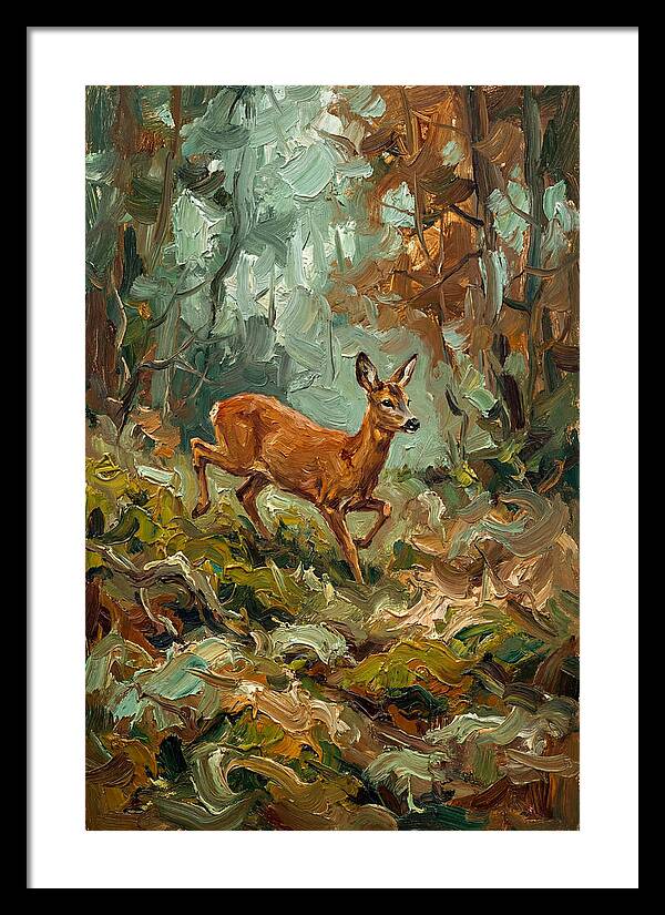 Roe Deer In The Forest