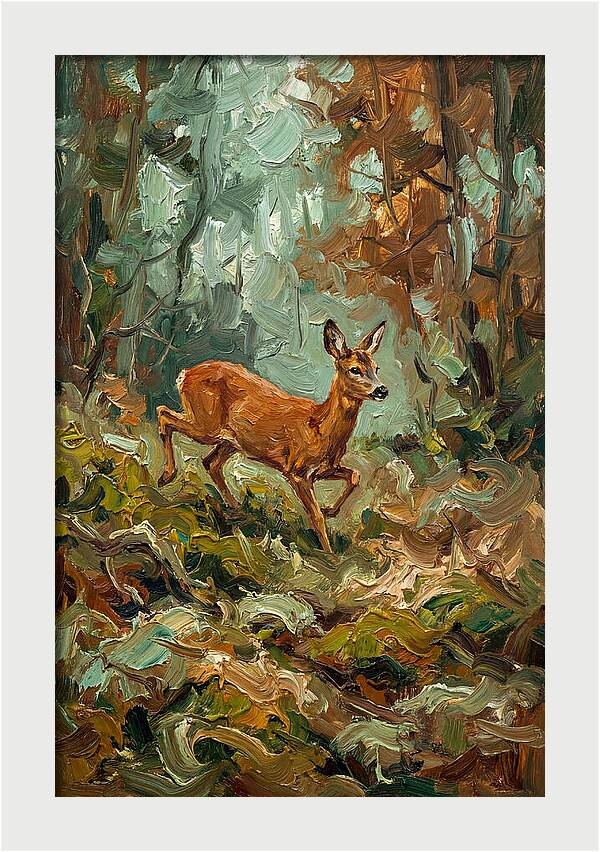 Roe Deer In The Forest