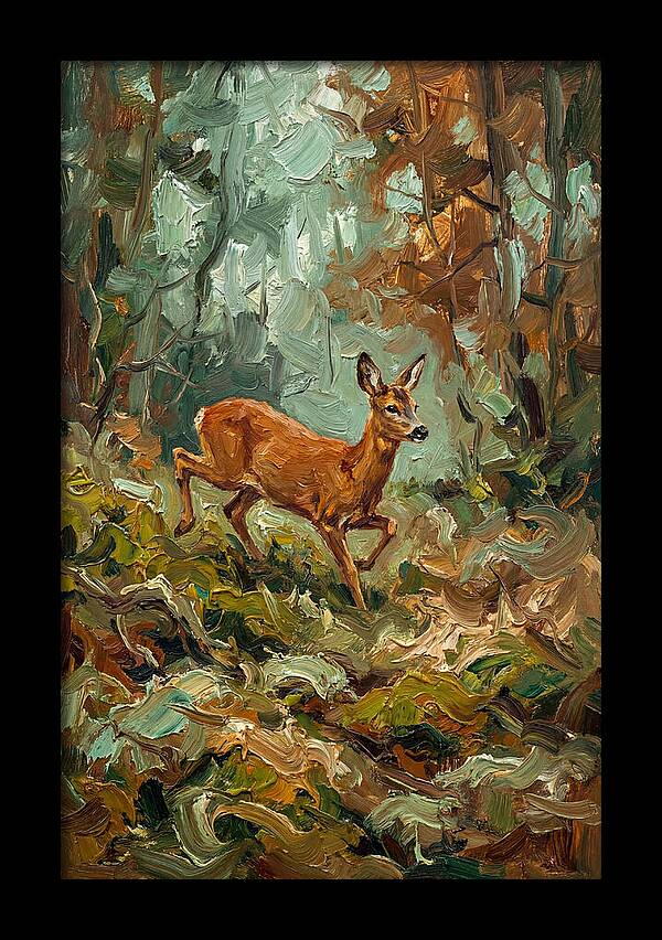 Roe Deer In The Forest