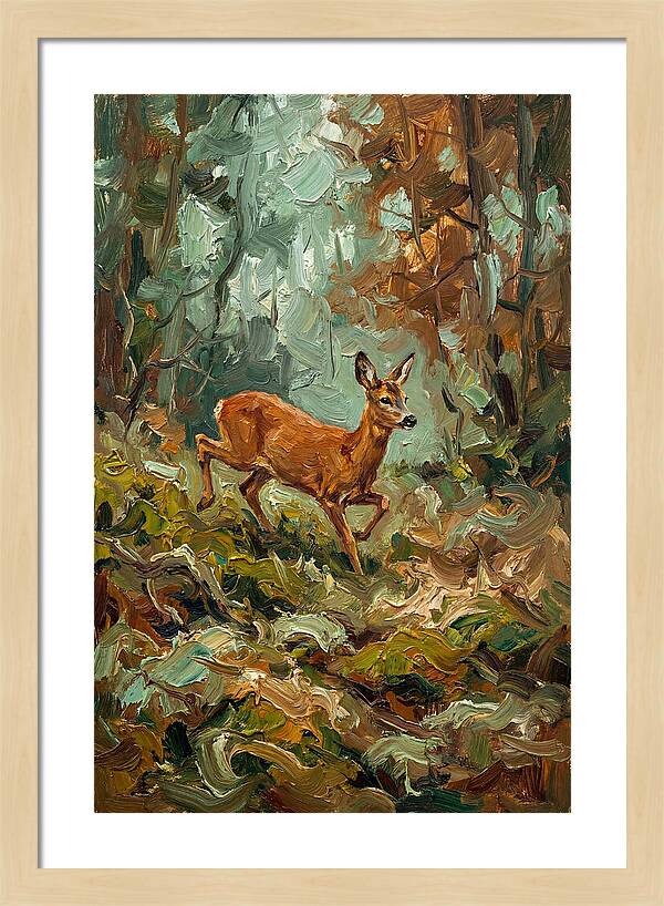 Roe Deer In The Forest