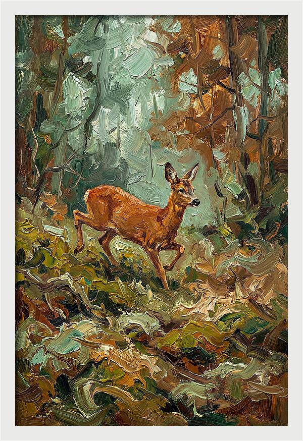 Roe Deer In The Forest