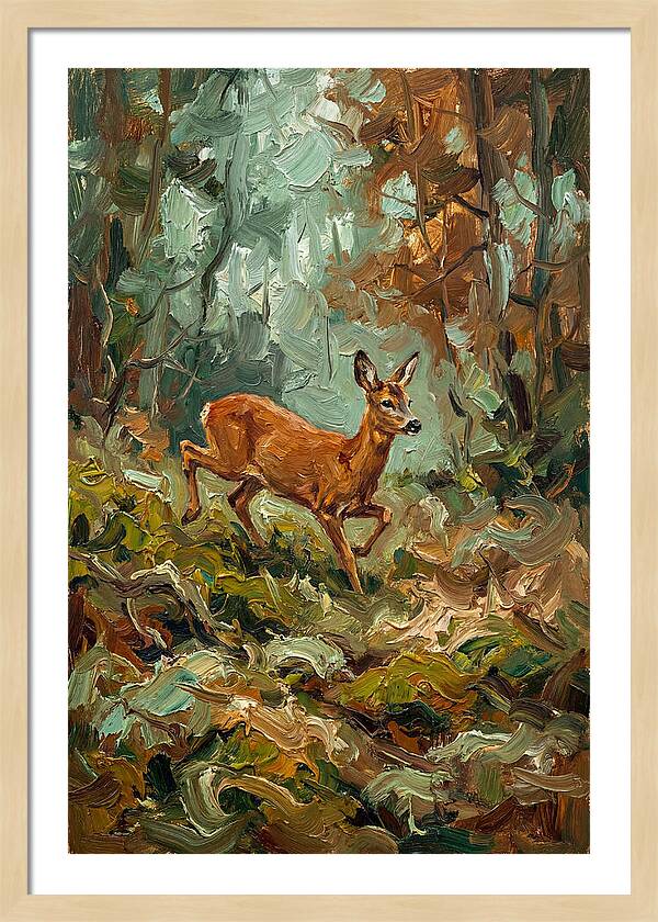 Roe Deer In The Forest