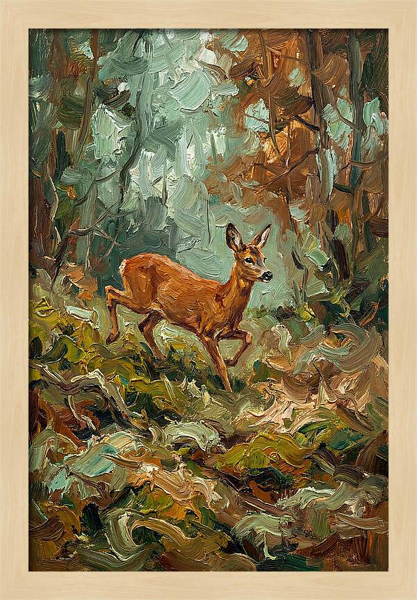Roe Deer In The Forest