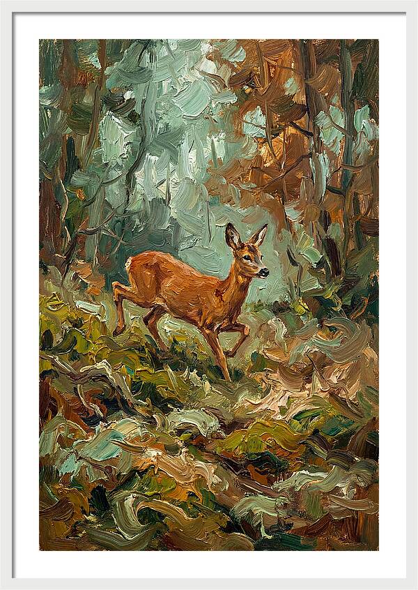 Roe Deer In The Forest