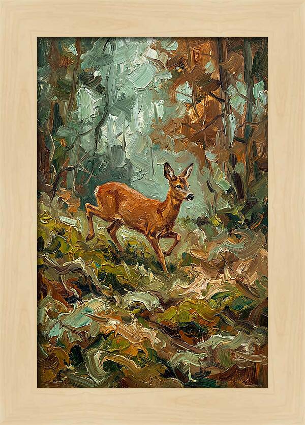 Roe Deer In The Forest