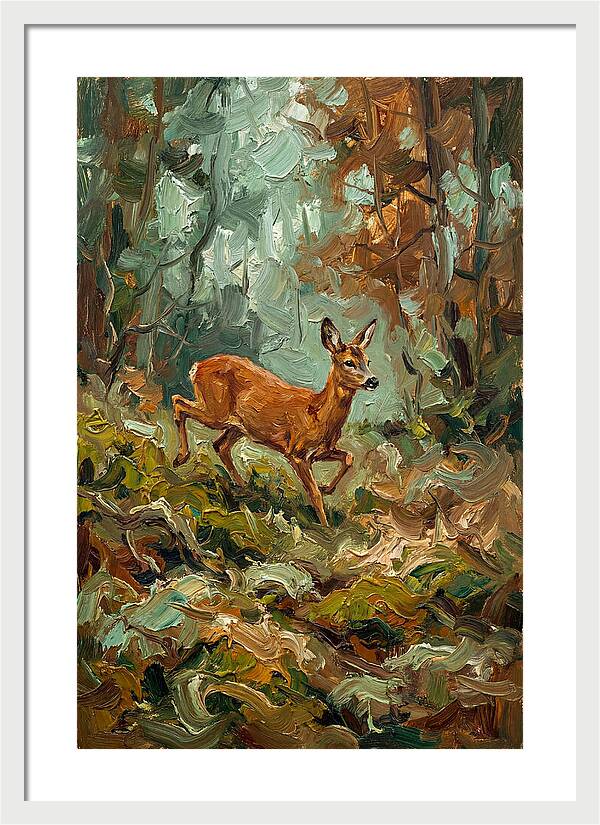 Roe Deer In The Forest
