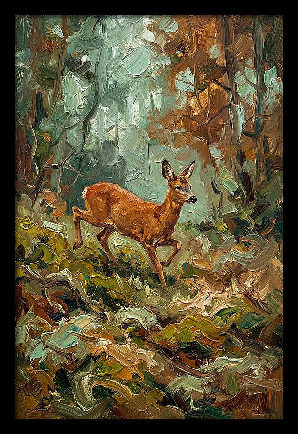 Roe Deer In The Forest
