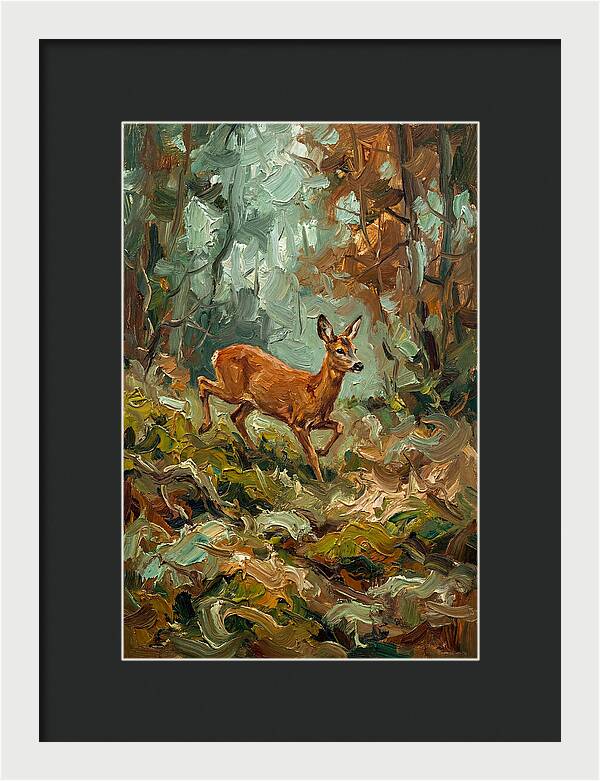 Roe Deer In The Forest