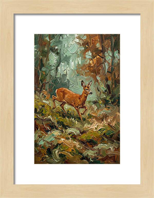 Roe Deer In The Forest