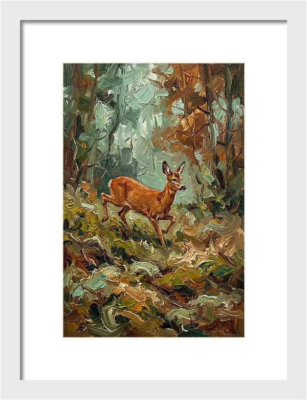 Roe Deer In The Forest