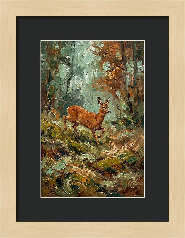 Roe Deer In The Forest