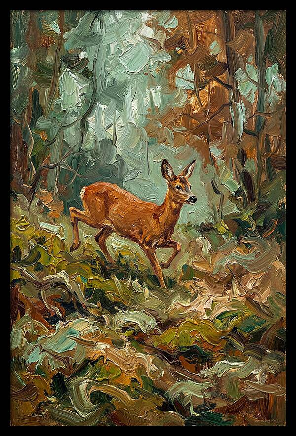 Roe Deer In The Forest