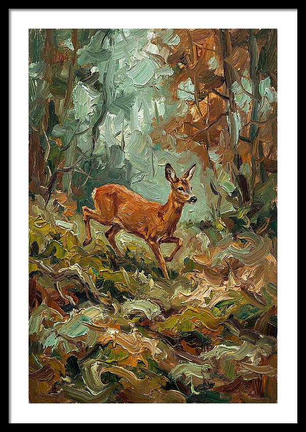 Roe Deer In The Forest
