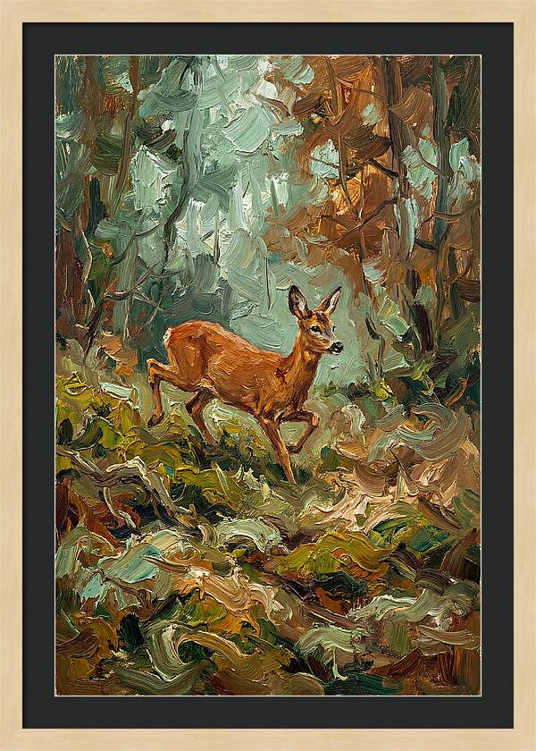 Roe Deer In The Forest
