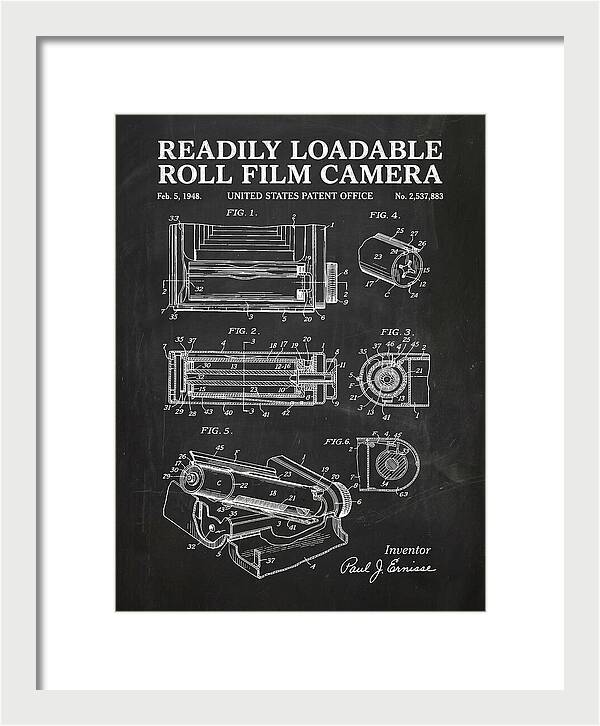 Roll Film Camera Chalkboard Patent Us2537883a