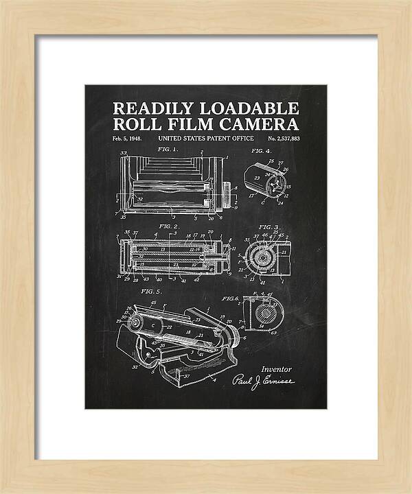 Roll Film Camera Chalkboard Patent Us2537883a