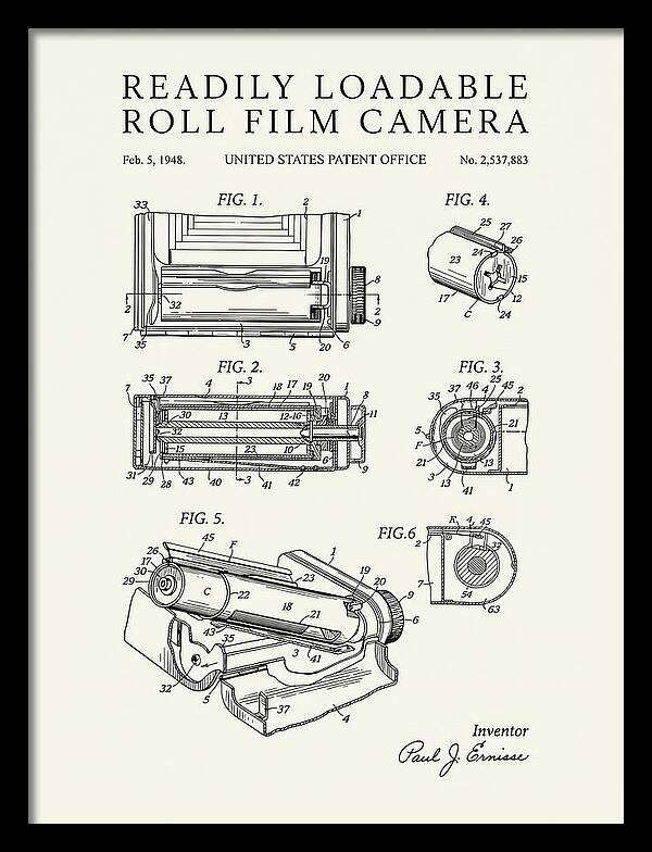 Roll Film Camera Minimalist Patent Us2537883a