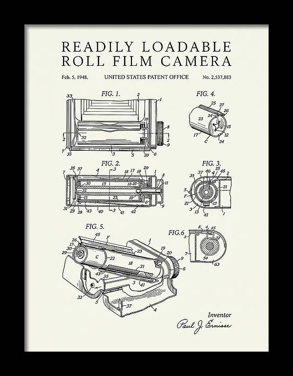 Roll Film Camera Minimalist Patent Us2537883a