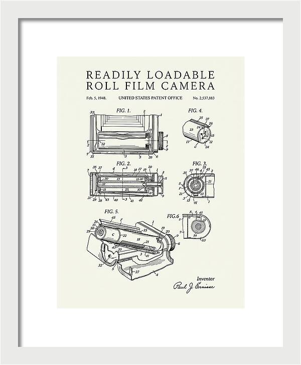 Roll Film Camera Minimalist Patent Us2537883a