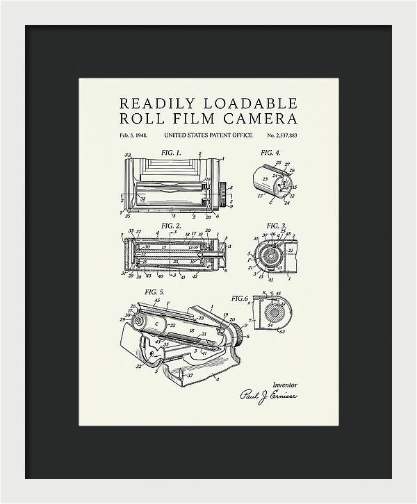Roll Film Camera Minimalist Patent Us2537883a