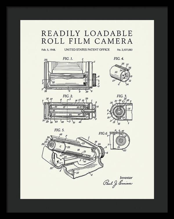 Roll Film Camera Minimalist Patent Us2537883a