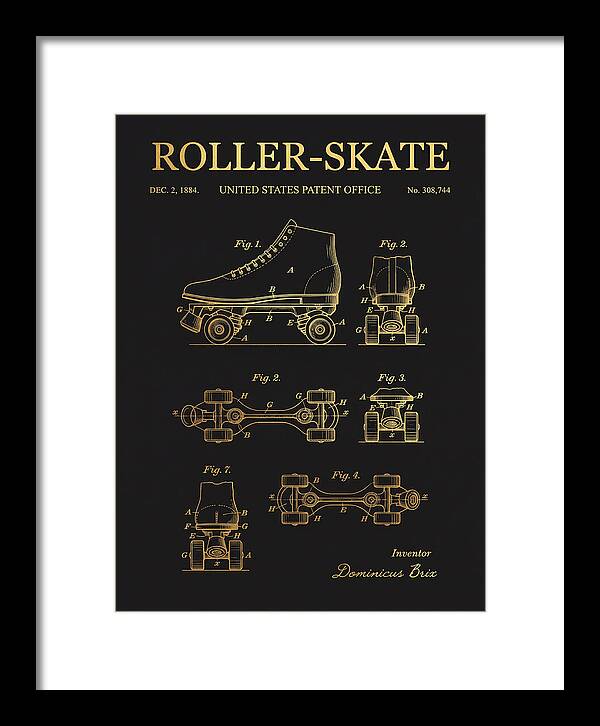 Roller Skate Gold Patent Us308744a