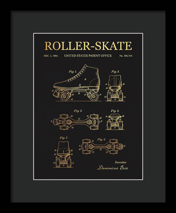 Roller Skate Gold Patent Us308744a