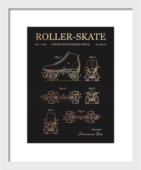 Roller Skate Gold Patent Us308744a