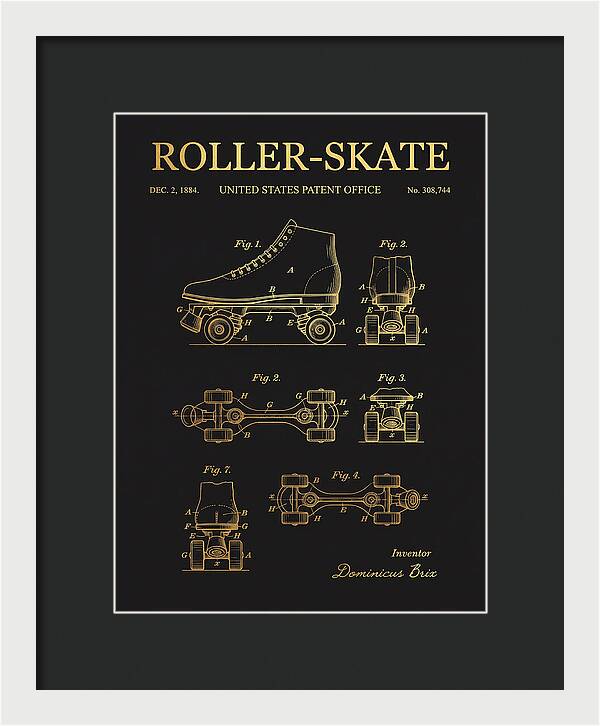 Roller Skate Gold Patent Us308744a