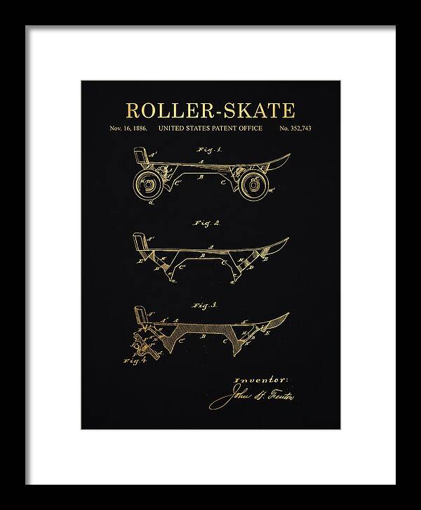 Roller Skate Gold Patent Us352743a