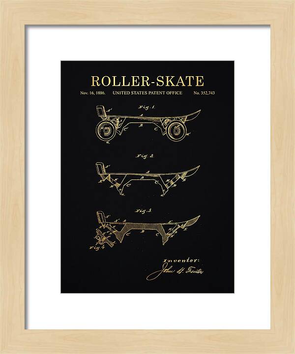 Roller Skate Gold Patent Us352743a