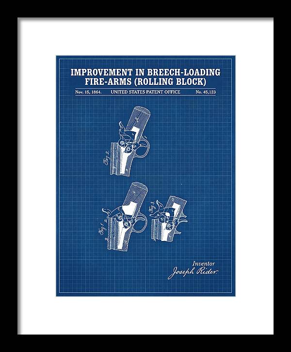 Rolling Block Rifle Remington Blueprint Patent Us45123