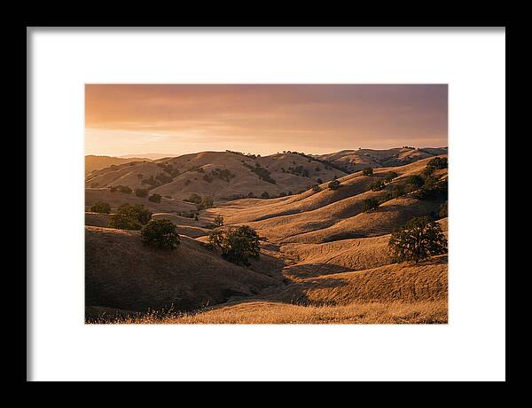 Rolling Hills At Sunset