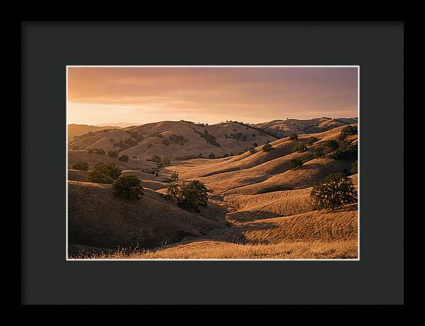 Rolling Hills At Sunset