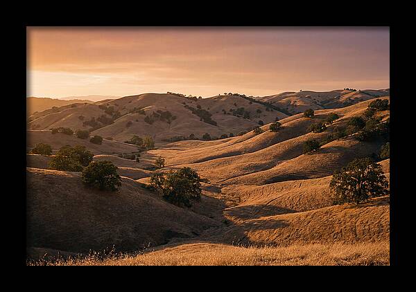 Rolling Hills At Sunset