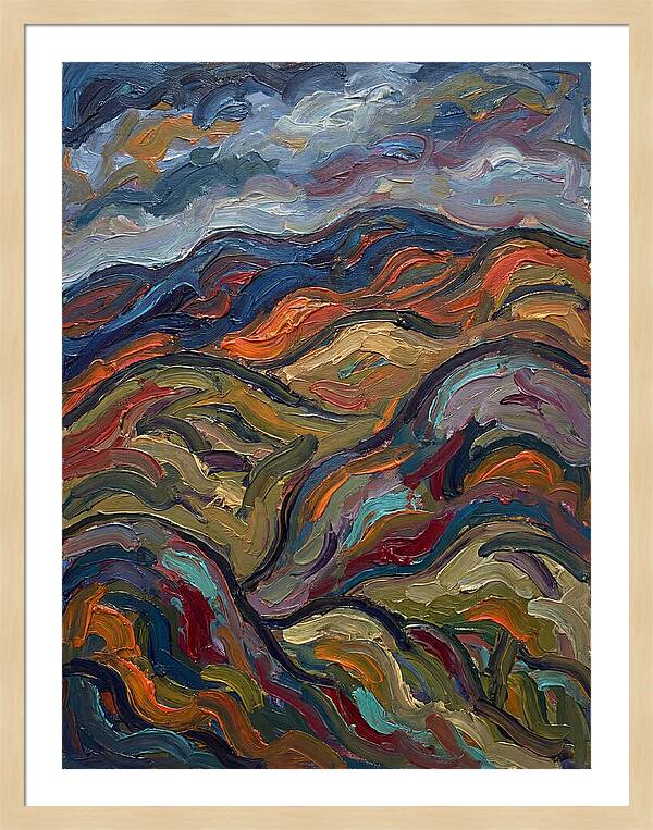 Rolling Hills In Expressionist Style