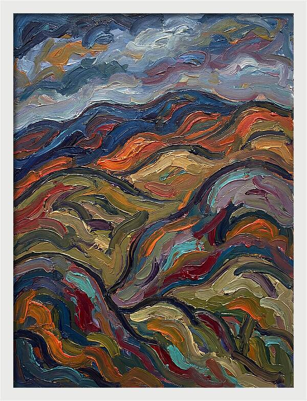 Rolling Hills In Expressionist Style