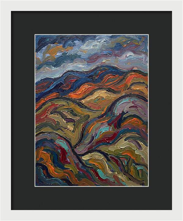 Rolling Hills In Expressionist Style