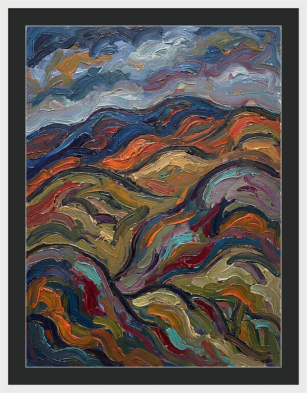 Rolling Hills In Expressionist Style